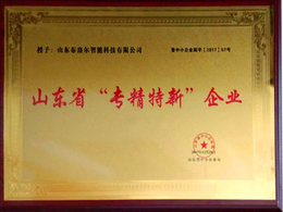 省級(jí)“專(zhuān)精特新”企業(yè)